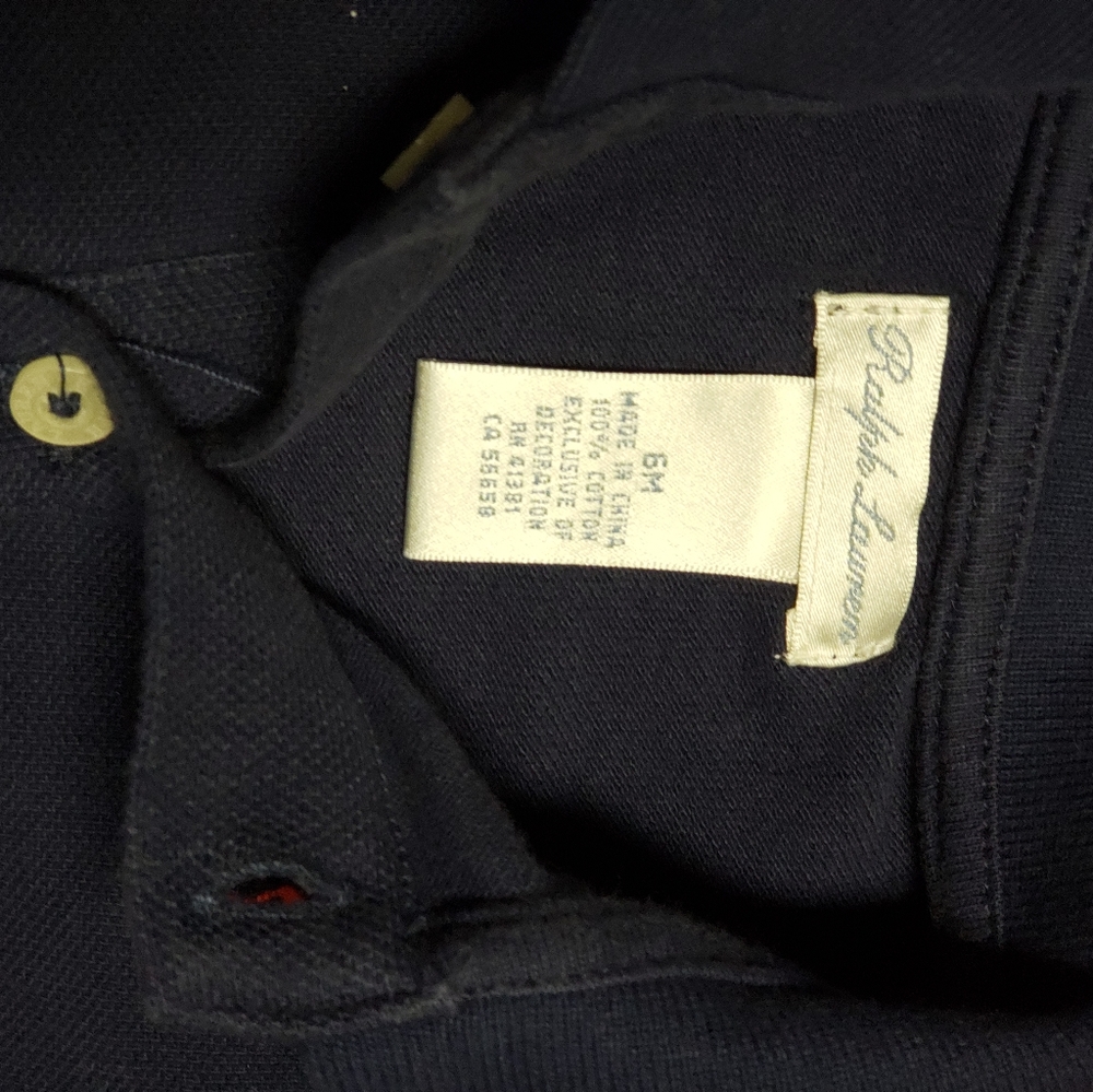 Ralph Lauren infant long sleeve snap on T